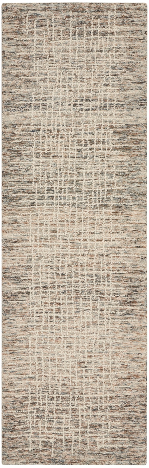 2'3" x 7'6" Ivory/Multi Runner Rug