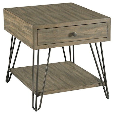 Rectangular Drawer End Table