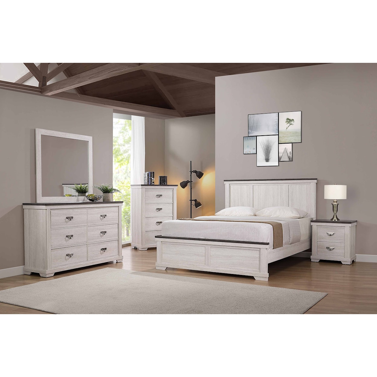 Crown Mark Leighton 7pc Queen Bedroom Group