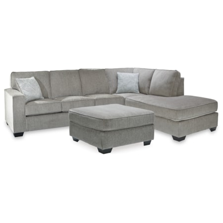 2-Piece Sleeper Sectional And Ottoman