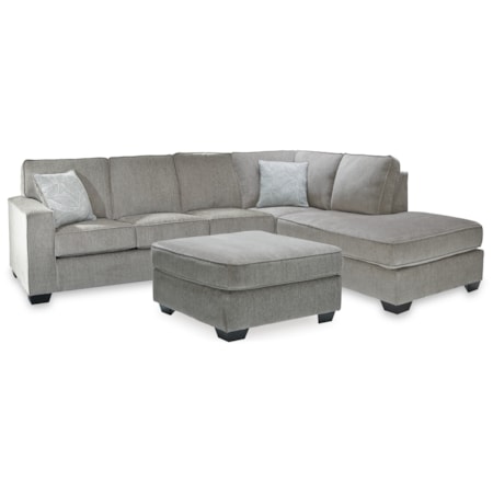 2-Piece Sleeper Sectional And Ottoman