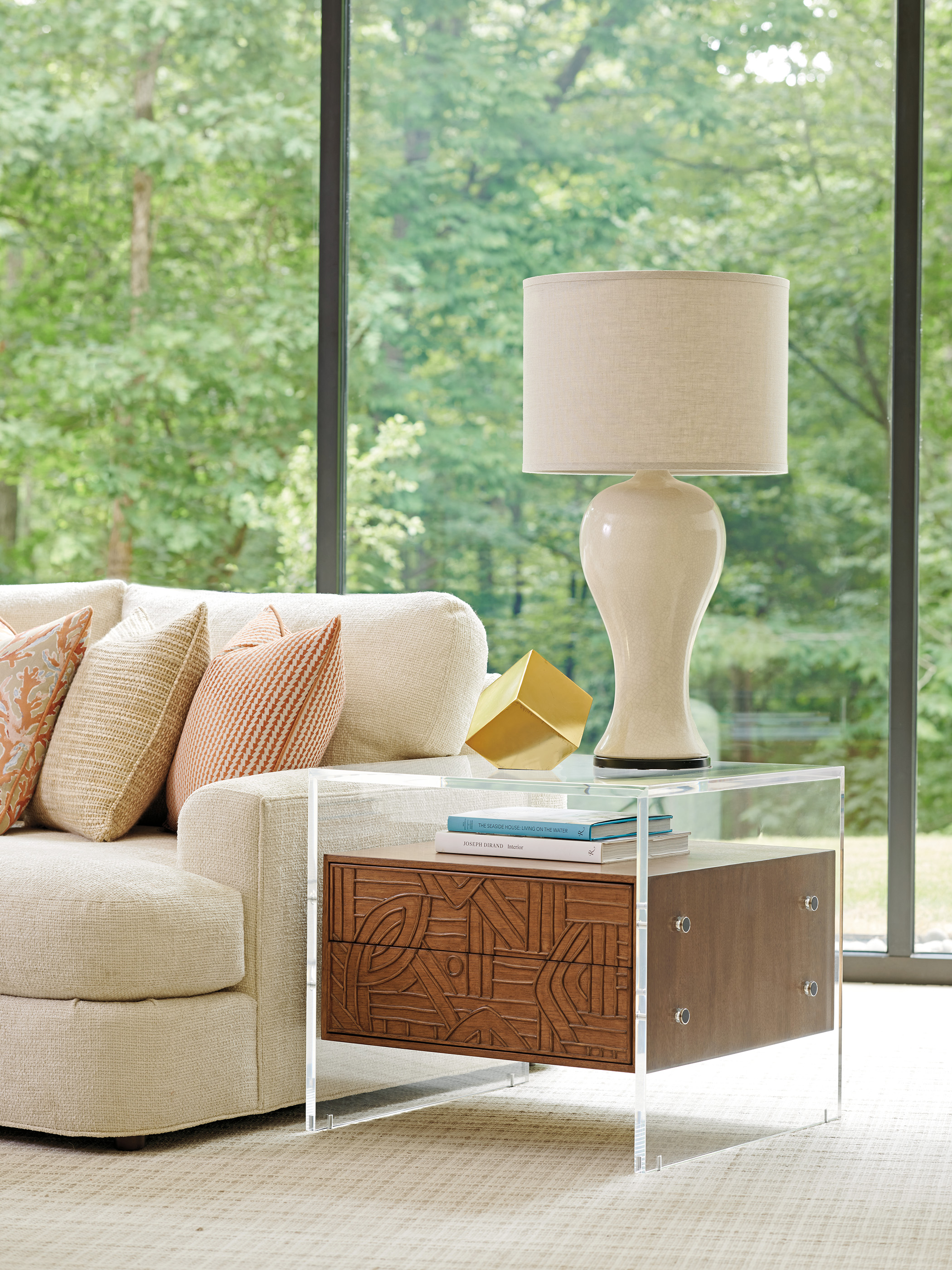 Arden Acrylic Lamp Table