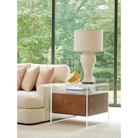 Arden Acrylic Lamp Table