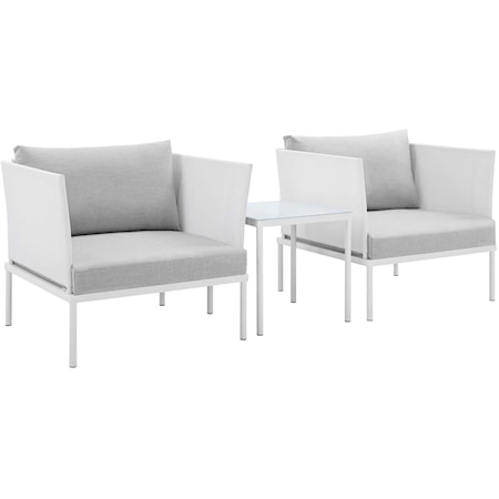 Outdoor 3-Piece Seating Set