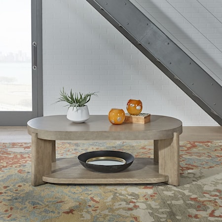 Oval Cocktail Table