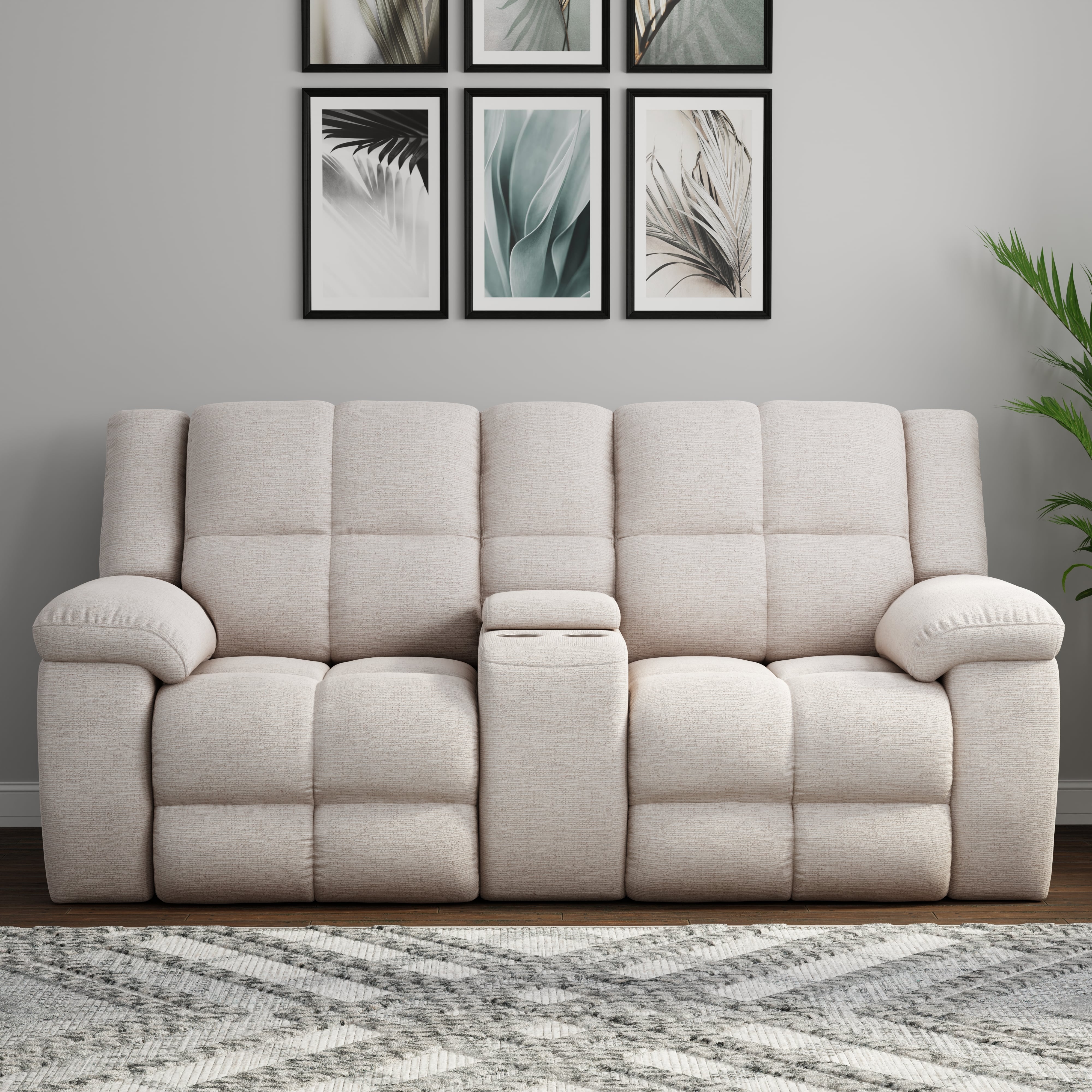 Parker Living Buster Manual Reclining Console Loveseat
