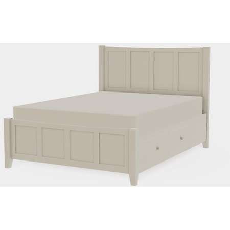 Atwood Queen Panel Bed with Right Drawerside Storage