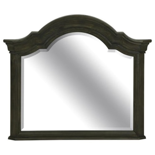 Traditional Shaped Mirror with Crown Molding
