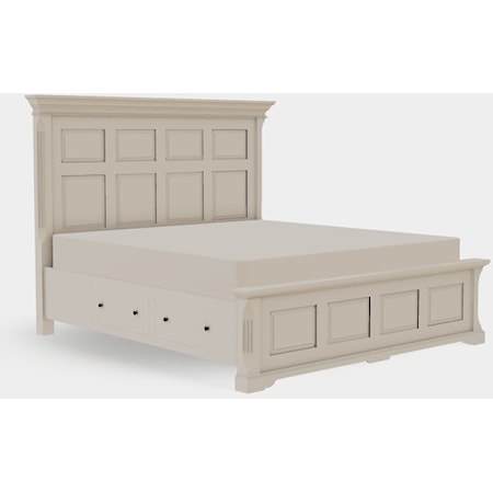 King Panel Bed Both Drawerside