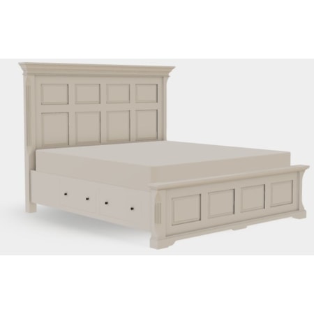 King Panel Bed Both Drawerside