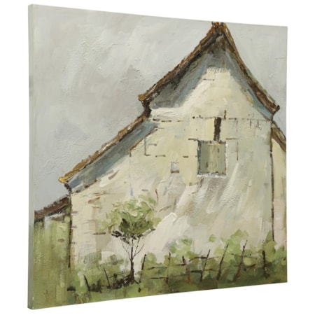 Vintage Farmhouse Painted Canvas