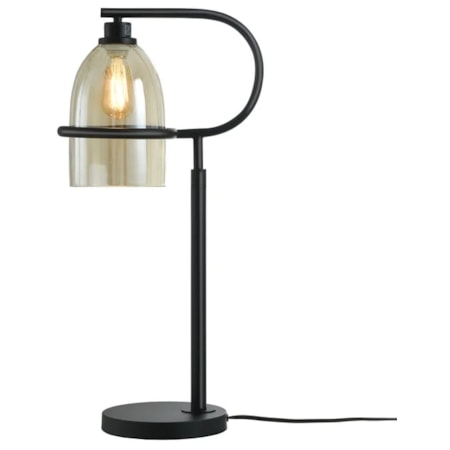 Dark Bronze Colonial Column Style Table Lamp