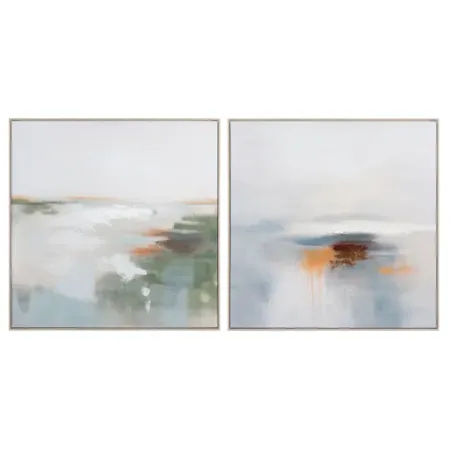 Solitude - Canvas Painting - Set of 2