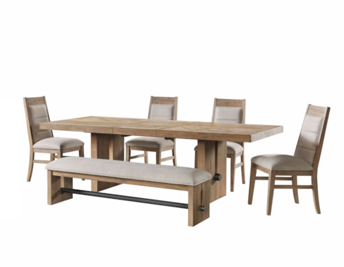 Mid-Century Modern 6-Piece Dining Set