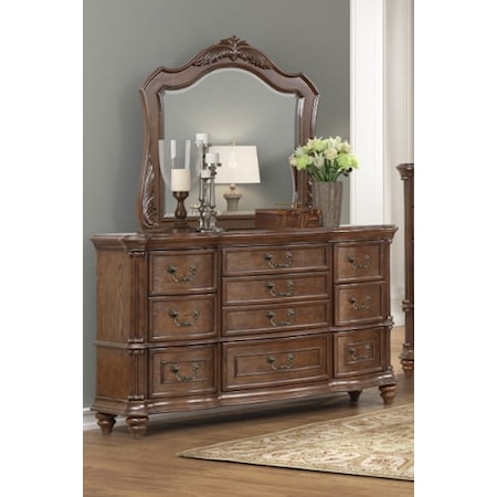 Dresser & Mirror Set