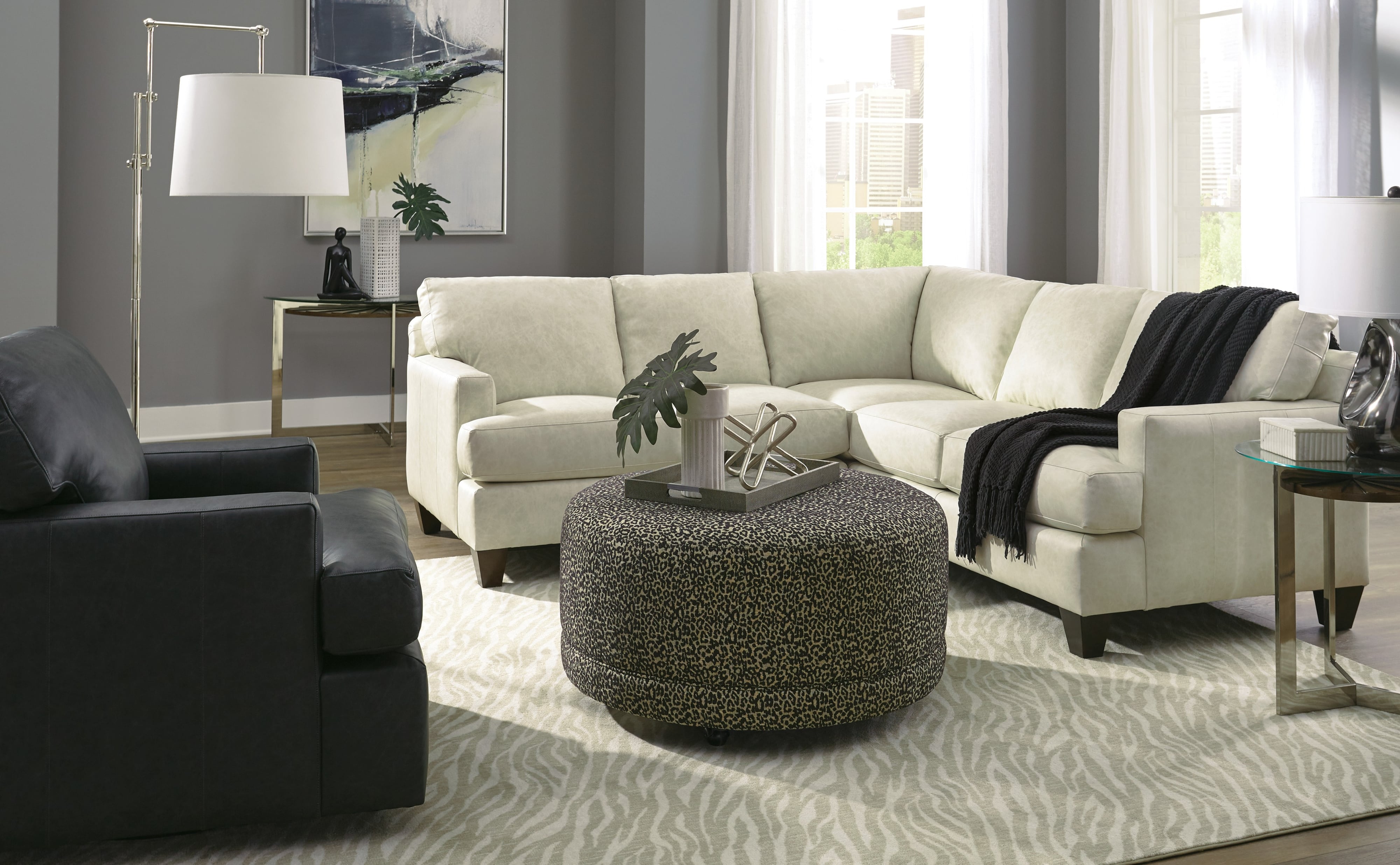 Craftmaster DESIGN OPTIONS-LC9 Custom 3-Pc Sectional Sofa