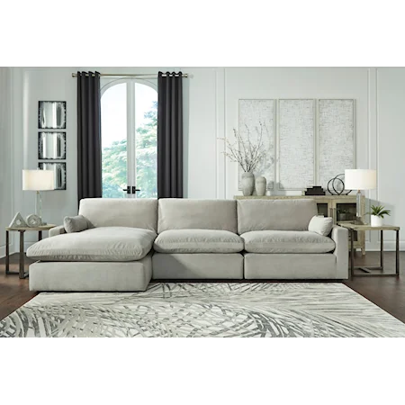 3-Piece Sectional with Chaise