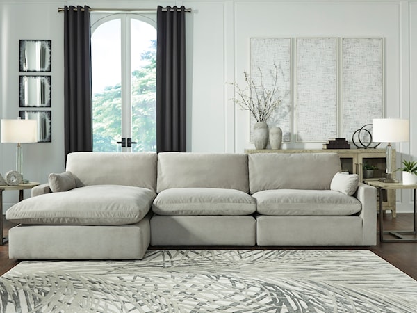 3-Piece Sectional with Chaise