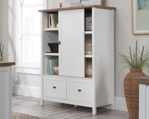 Farmhouse Storage Cabinet with File Drawers