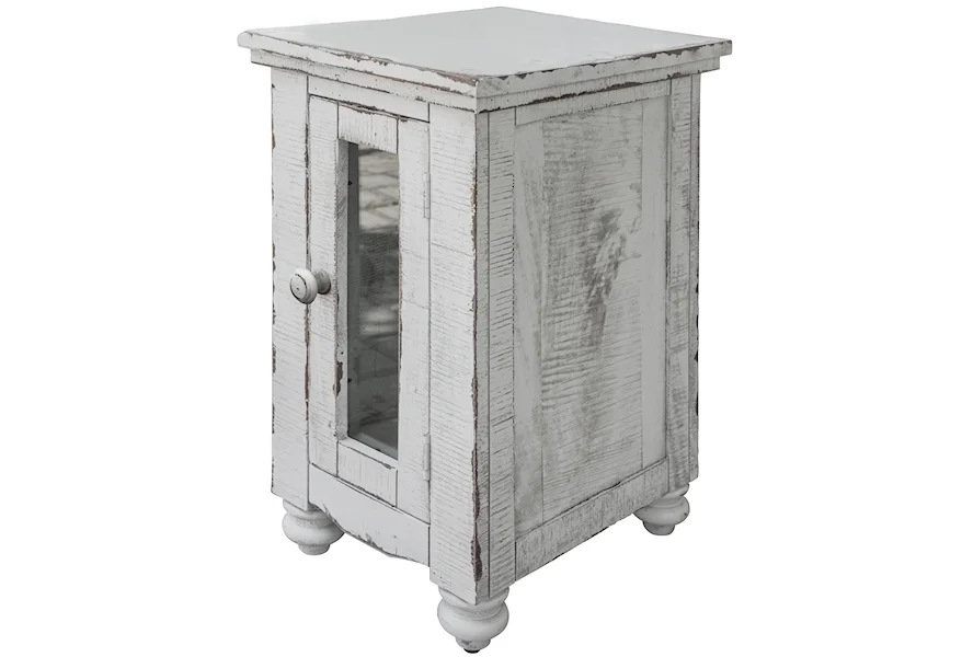 Aruba Chair Side Table by International Furniture Direct at VanDrie Home Furnishings