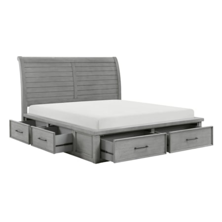 King Storage Bed