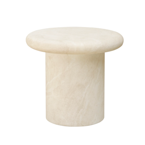 Contemporary Outdoor Round End Table