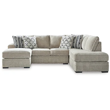 Sectional with 2 Chaises