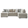 Benchcraft Calnita Sectional with 2 Chaises