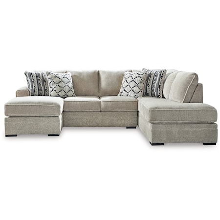 Sectional with 2 Chaises