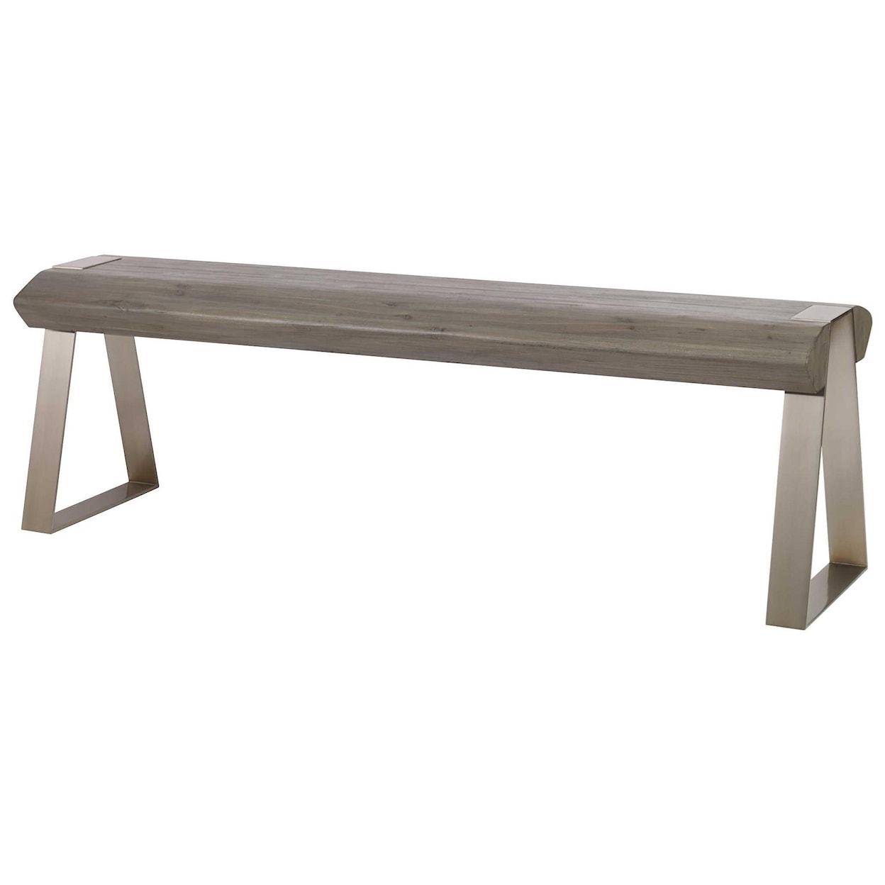 Uttermost Accent Furniture - Benches Acai Light Gray Bench