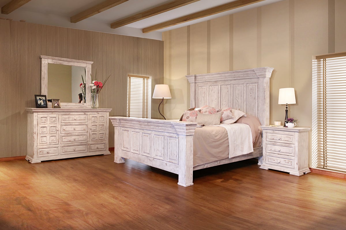 International Furniture Direct Terra California King Panel Bed