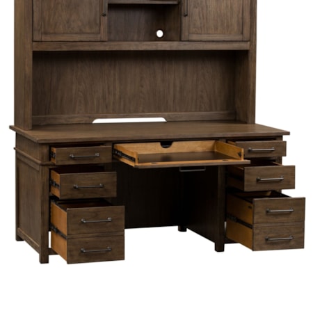 Credenza, Hutch and Desk