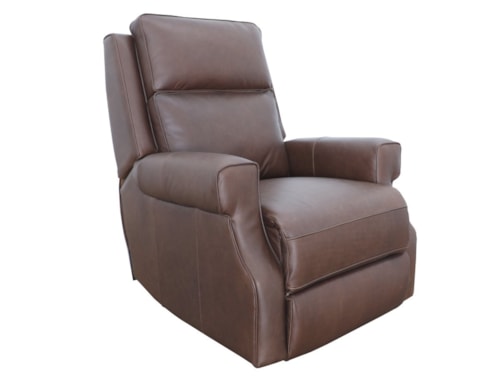 Transitional Big & Tall Power Recliner with Power Headrest and Power Lumbar