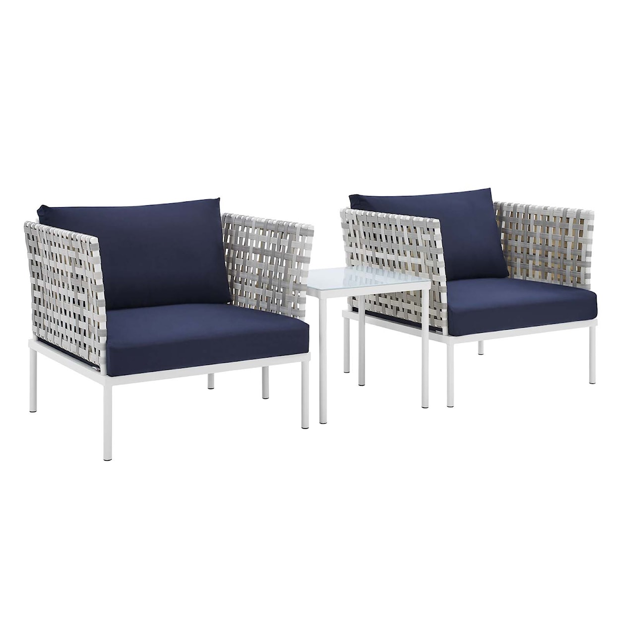 Modway Harmony Outdoor 3-Piece Seating Set