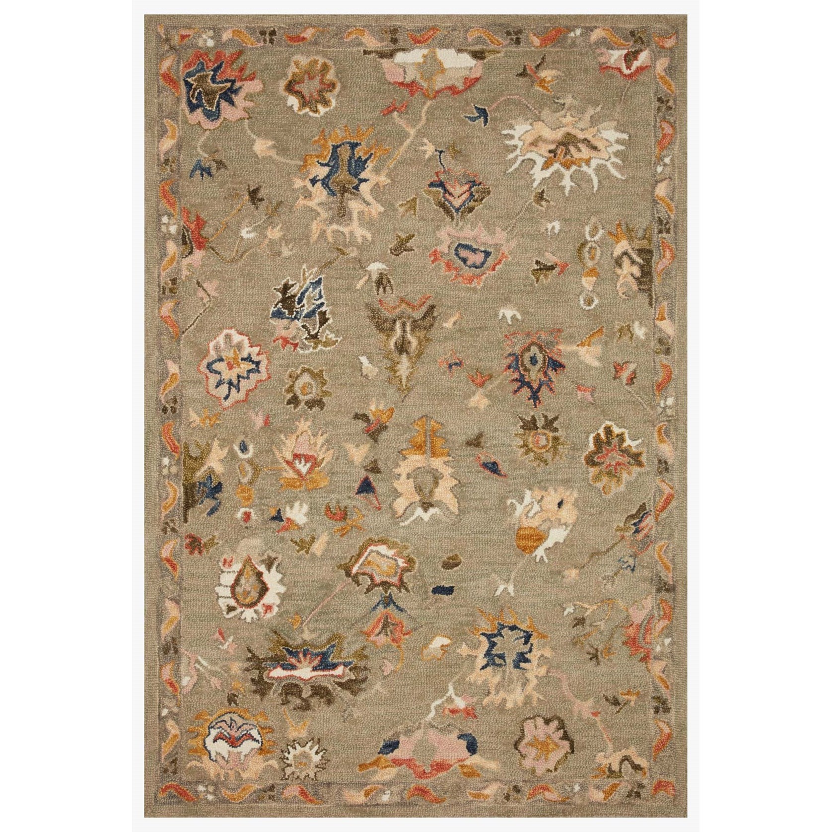 Loloi Rugs Padma 3'0" x 3'0"  Grey / Multi Rug