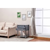 Milton Greens Stars Side Table GREY SIDE TABLE WITH 2 DRAWERS & | BOTTOM SH