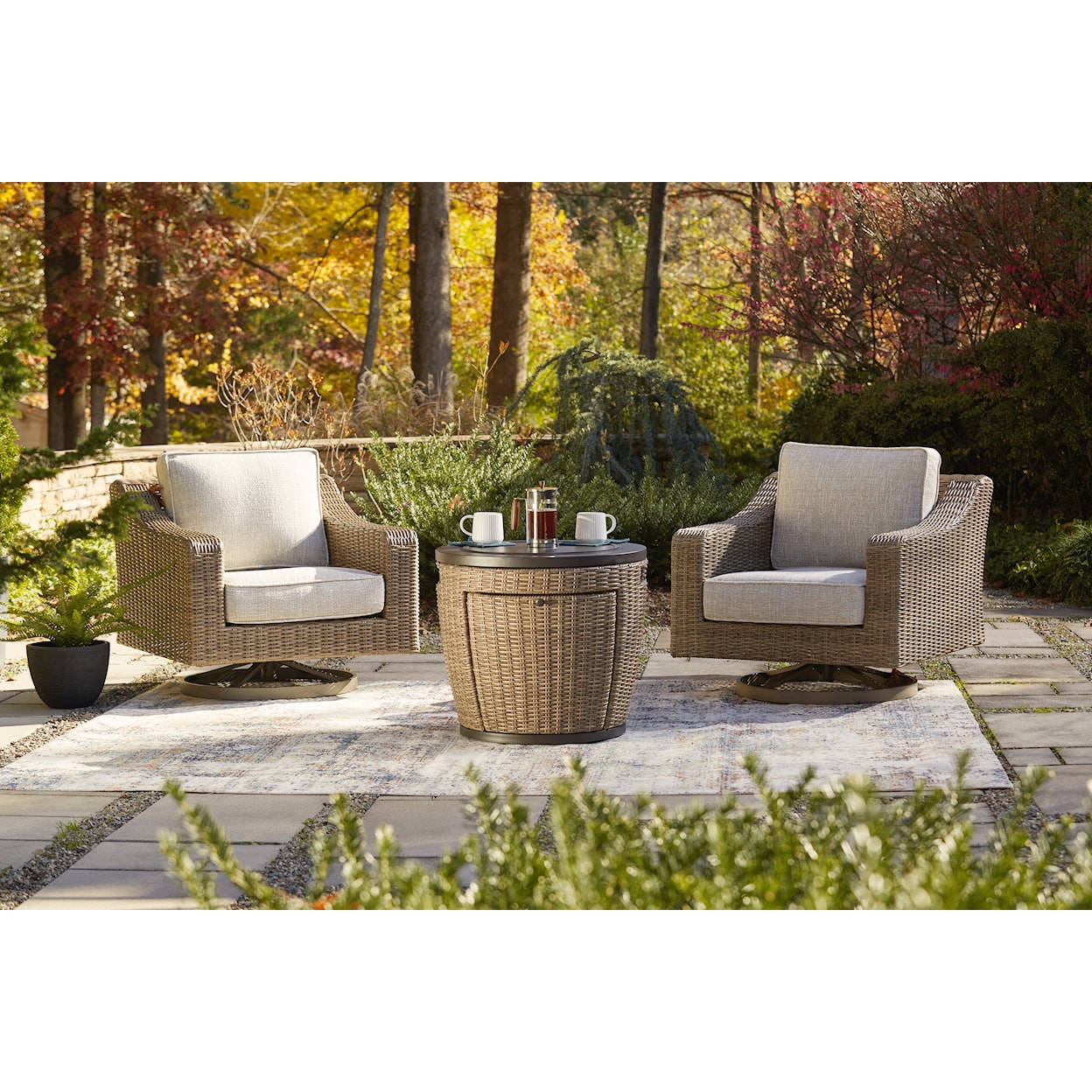 Signature Design by Ashley Malayah 3-Piece Fire Pit Set