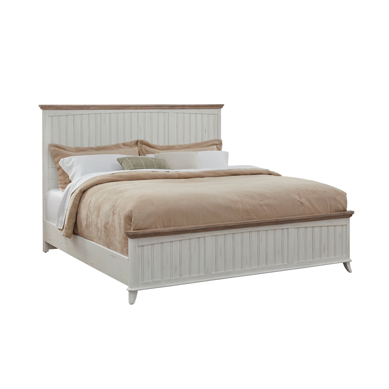 American Woodcrafters Beach Comber Queen Panel Bed