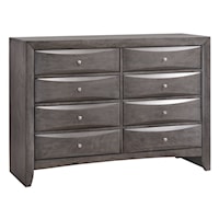 Transitional 8-Drawer Dresser