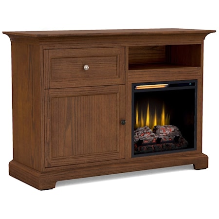 Transitional 46" Customizable Fireplace TV Console