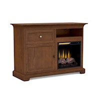 Transitional 46" Customizable Fireplace TV Console