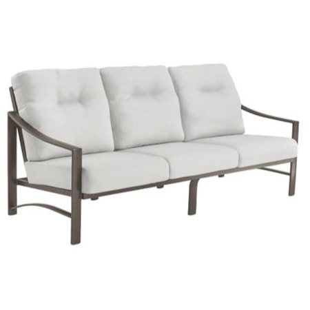Cushioned Sofa w/Slope Arms
