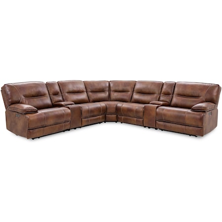 6-Piece Power Reclining Sectional