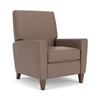 Casual Upholstered High Leg Recliner Chair
