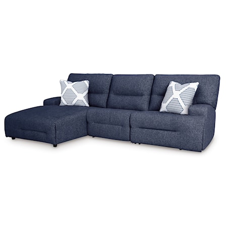 3-Piece Power Reclining Sectional w/ Chaise