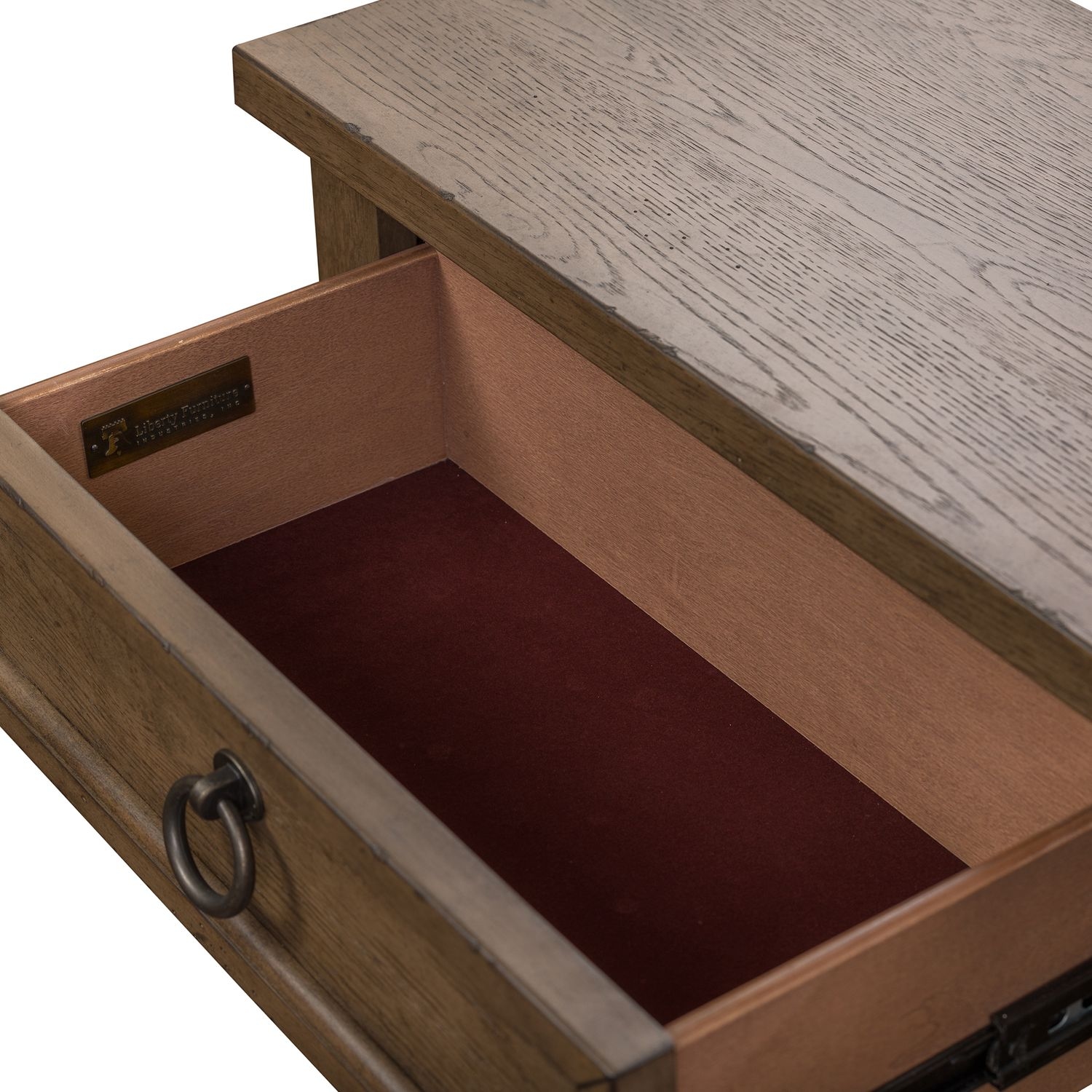 Liberty Furniture Americana Farmhouse 4-Door Hall Buffet with Adjustable Shelves