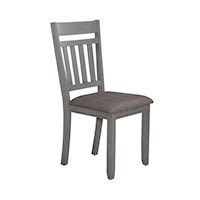 Transitional Splat-Back Dining Side Chair