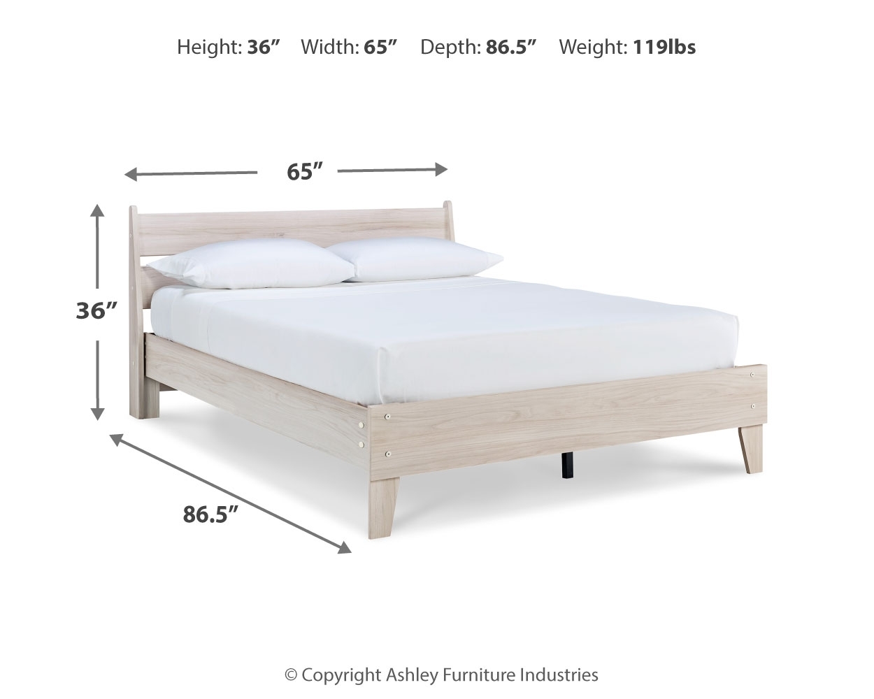 Queen Panel Platform Bed