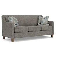 Contemporary Sofa with Angled Track Arms