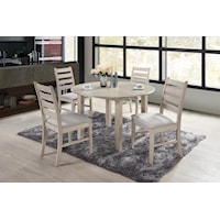 Farmhouse 5-Piece Round Dining Set